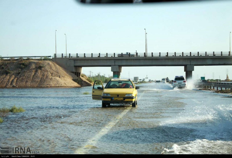 سيل هفت هزارو500ميلياردريال به بخش حمل ونقل خوزستان خسارت زد