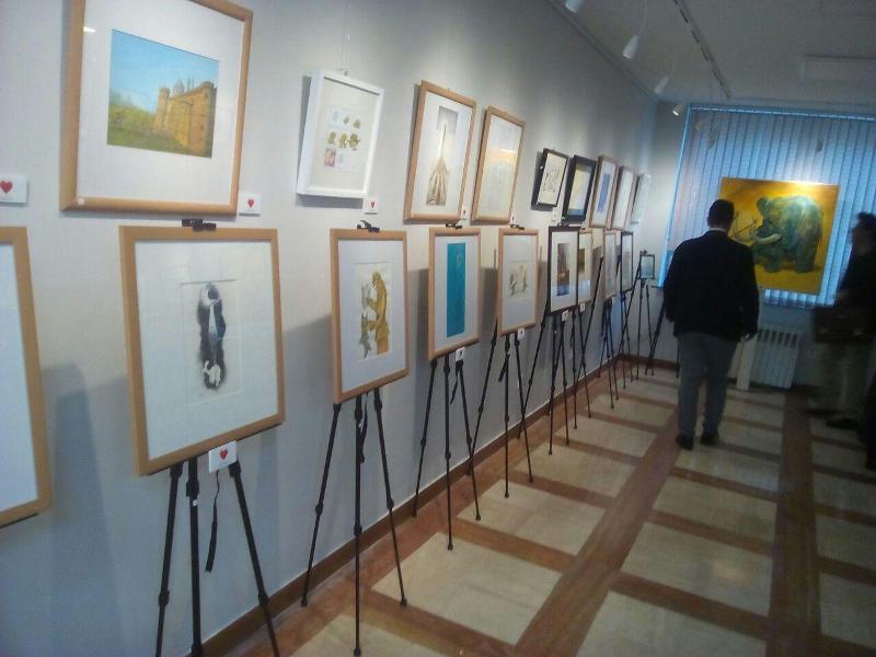 نمایشگاه كاریكاتور به نفع سیل زدگان در تهران گشایش یافت