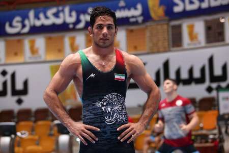 Lutte libre: l'Iranien Bahman Teymouri, champion d'Asie en 79kg Lutte libre: l'Iranien Bahman Teymouri, champion d'Asie en 79kg