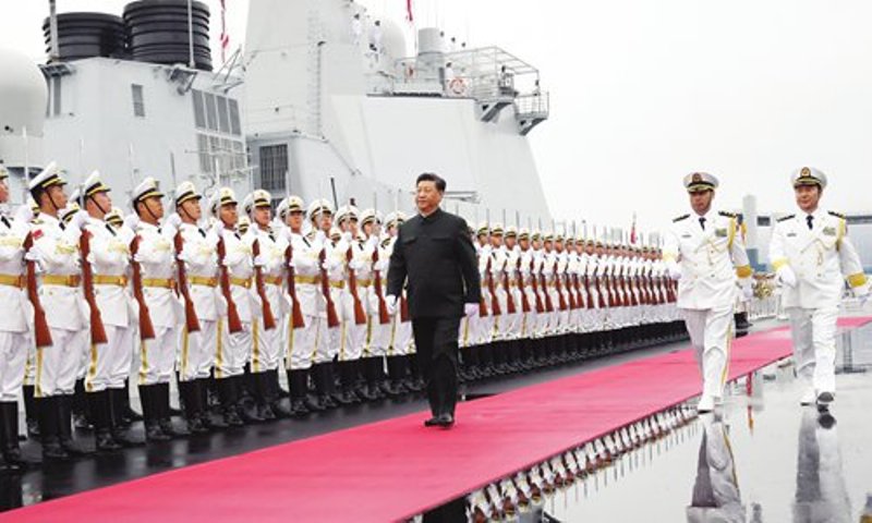 China debuts most powerful destroyer in celebrations