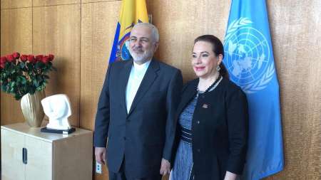 Zarif, UNGA chief meet in New York Zarif, UNGA chief meet in New York