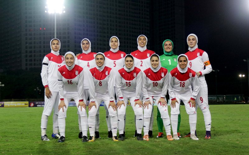 Iran female football team draws with Vietnam