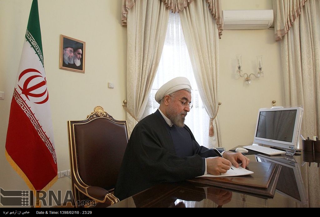 Rohani da su aprobación a la ley de reciprocidad tras la calificación del CGRI como grupo terrorista según EEUU Rohani da su aprobación a la ley de reciprocidad tras la calificación del CGRI como grupo terrorista según EEUU