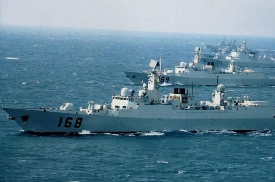 رزمایش مشترك دریایی چین و روسیه آغاز شد