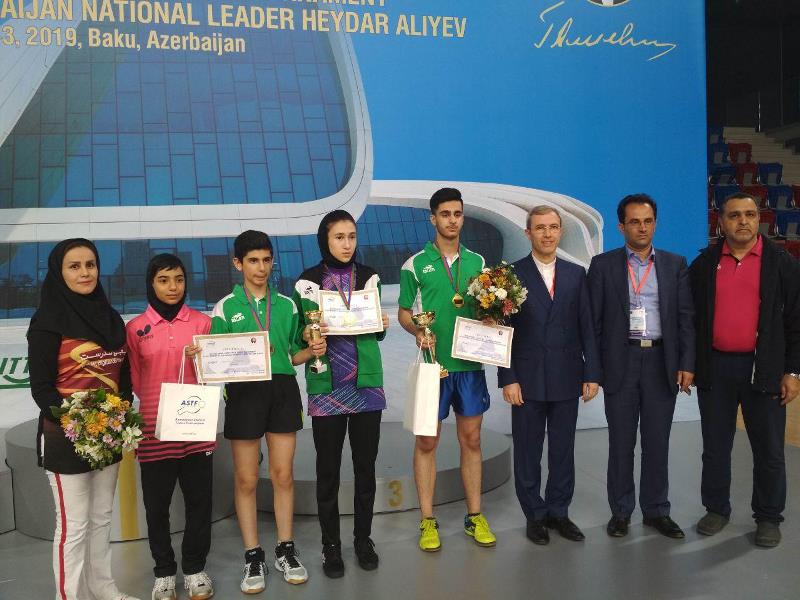Iran ranks 1st in Baku int'l table tennis championship Iran ranks 1st in Baku int'l table tennis championship