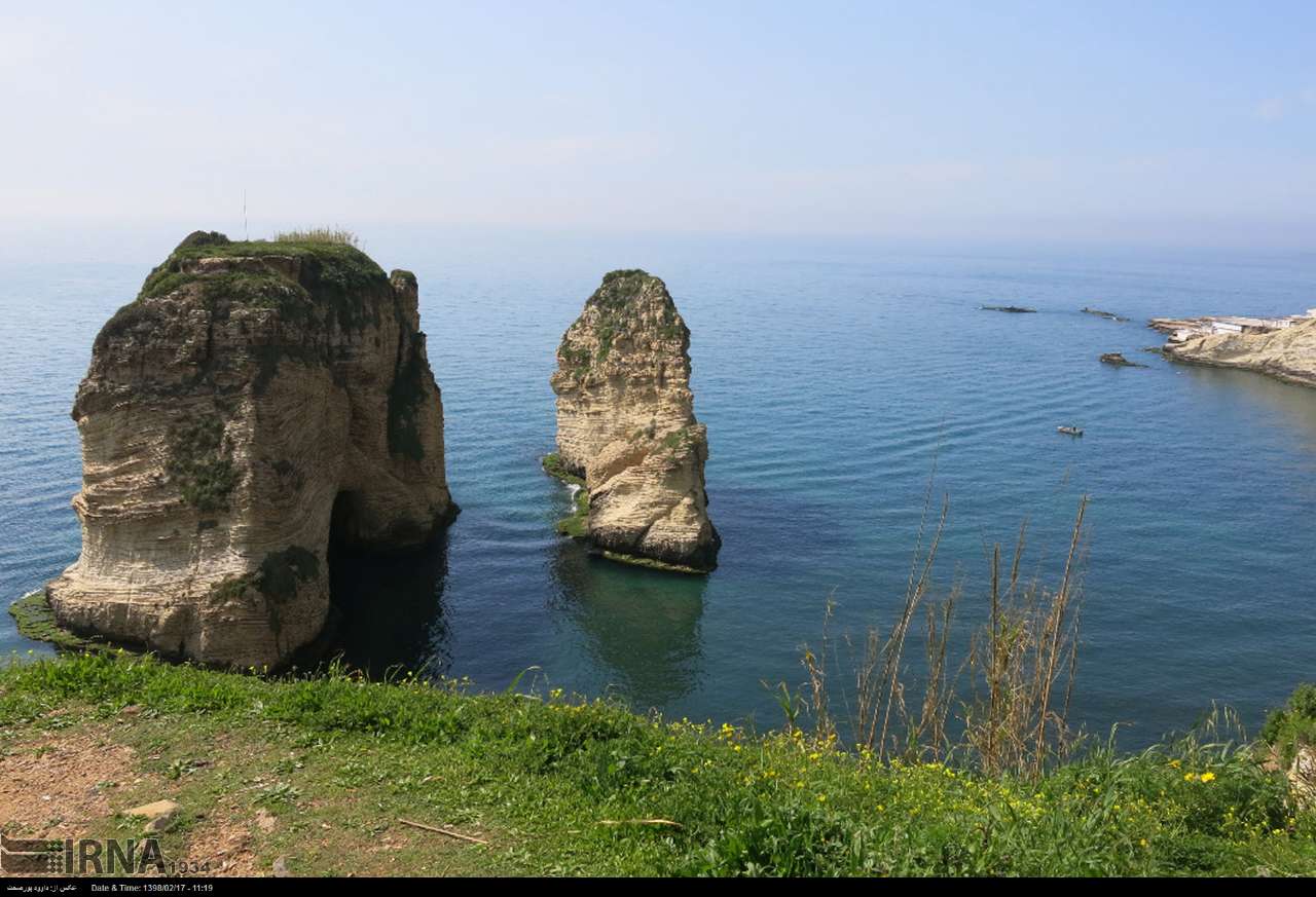 صخره «روشه»در سواحل لبنان