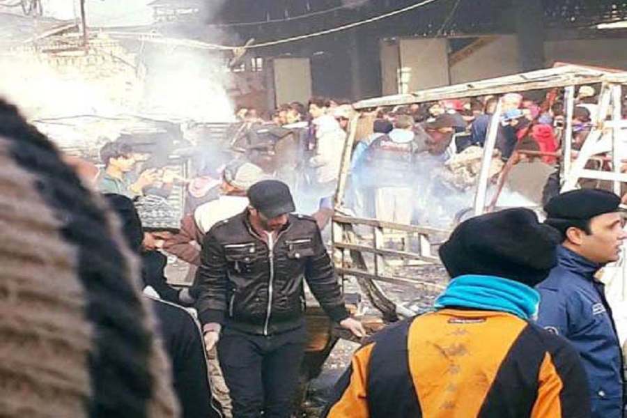 استشهاد واصابة عدد من المدنيين في انفجار استهدف منطقة جميلة ببغداد استشهاد واصابة عدد من المدنيين في انفجار استهدف منطقة جميلة ببغداد