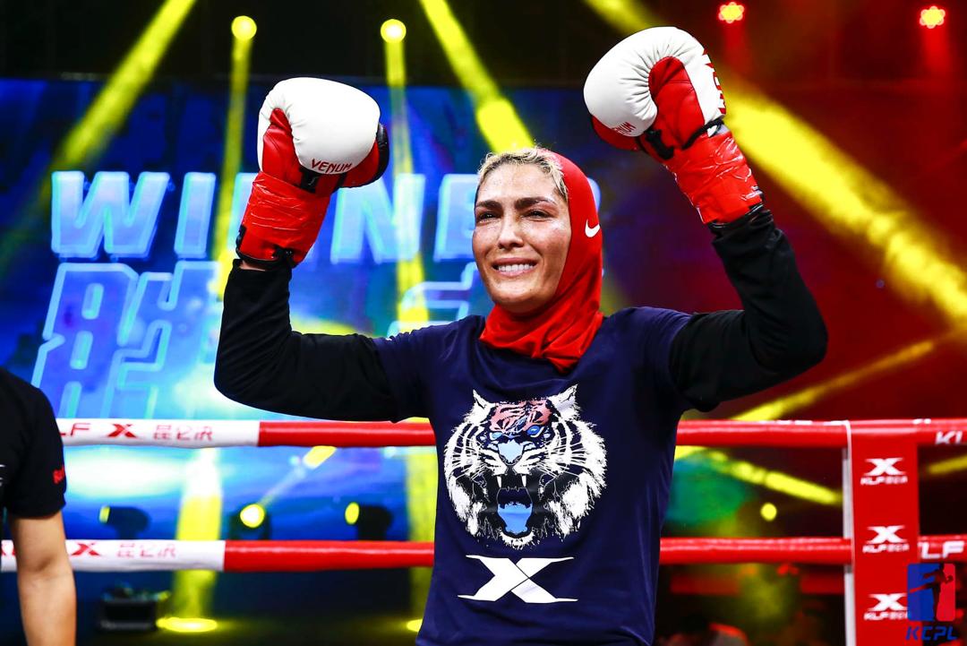 Iranian Wushu fighter winner of China trophy Iranian Wushu fighter winner of China trophy