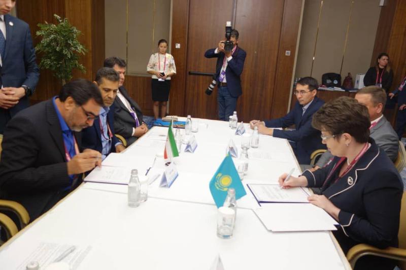 توقيع اتفاقية تعاون بين ديواني المحاسبة الإيراني والكازاخستاني توقيع اتفاقية تعاون بين ديواني المحاسبة الإيراني والكازاخستاني