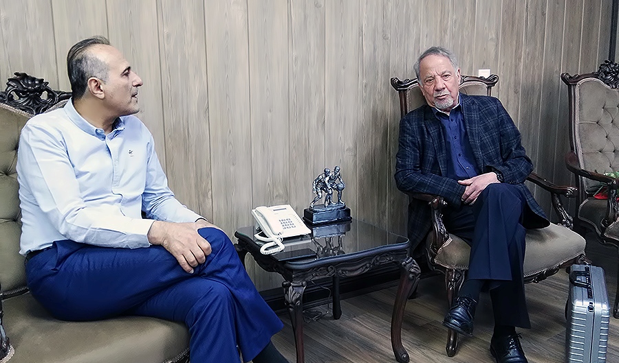 ديدار طباطبايي با رييس اسبق فدراسيون بسكتبال ديدار طباطبايي با رييس اسبق فدراسيون بسكتبال