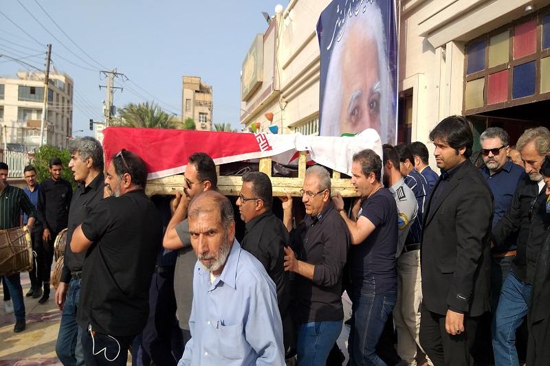 پيكر هنرمند سينما و تئاتر در آبادان تشييع شد پيكر هنرمند سينما و تئاتر در آبادان تشييع شد