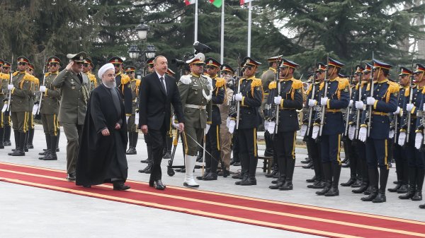 استقبال رسمی دکتر روحانی از رییس جمهوری آذربایجان